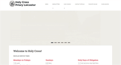 Desktop Screenshot of holycrossleicester.org